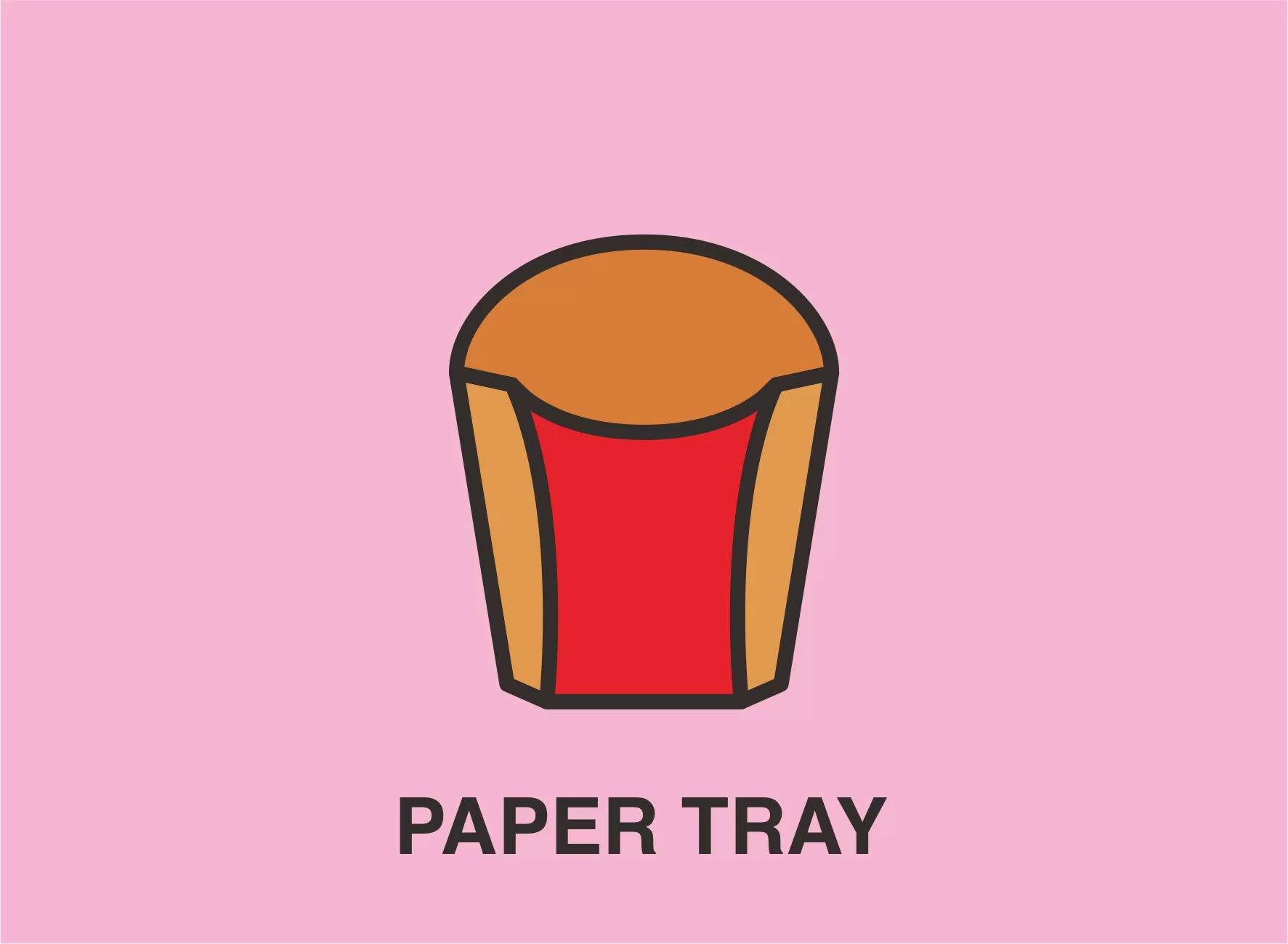 web baru icon paper tray